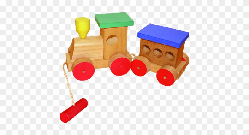 Tren Express De Madera - Tren De Madera Artesanal #1057342