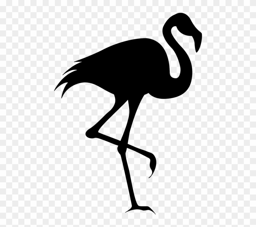 Flamingo Silhouette Clip Art - Flamingo Silhouette #1057374