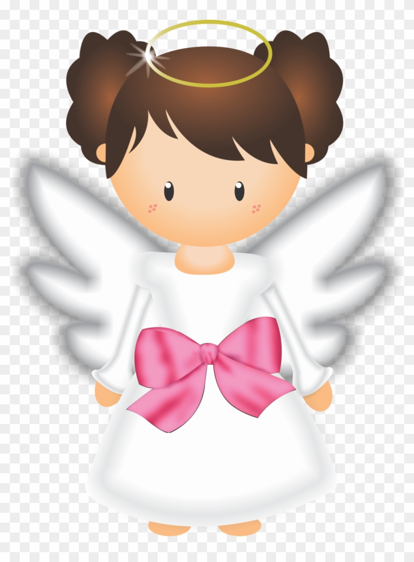 Baptism First Communion Godparent Child Clip Art - Anjinha Png Para Batizado #1057510