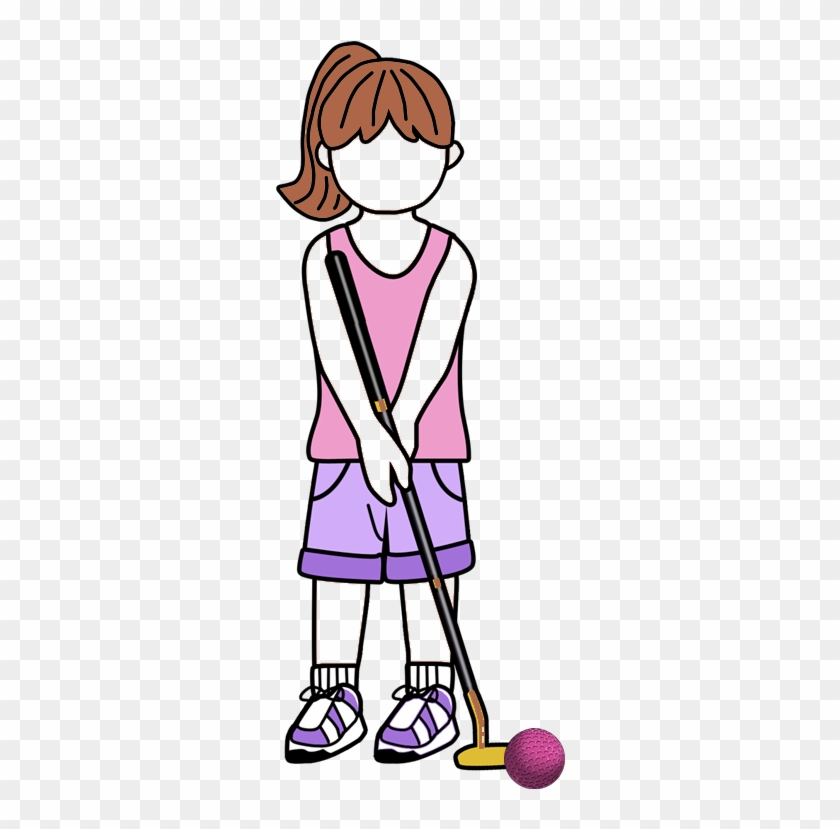 Miniature Golf Kids Birthday T Shirt For Girl - Cartoon #1057549