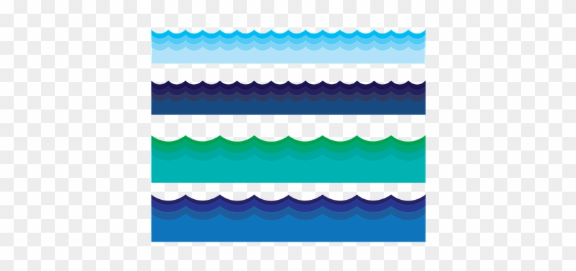 Water Border Water Waves Ocean Sea Frame B - Bordas De Onda Png #1057563