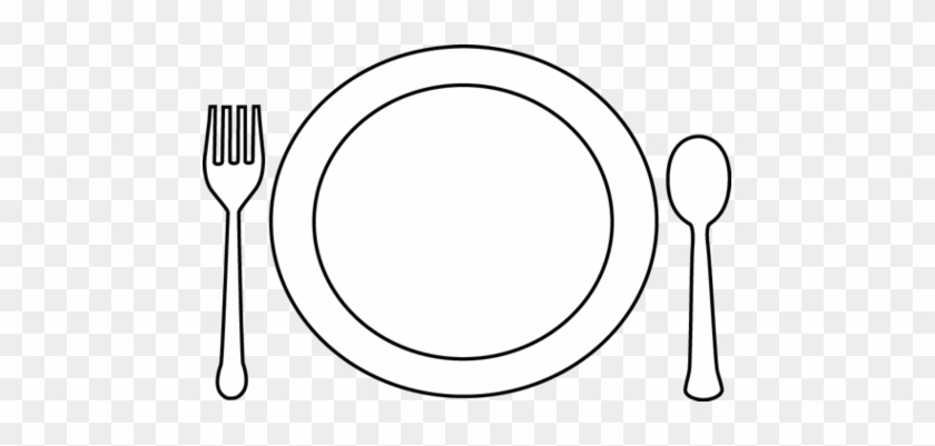 Plate Clip Art - Monochrome #1057773