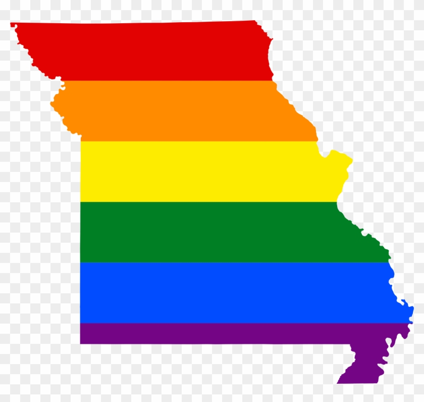 Lgbt Flag Map Of Missouri - Map Of Missouri #1057799