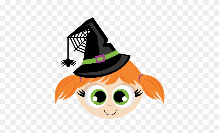 Cute Witch Clipart - Cute Head Clipart #1057971