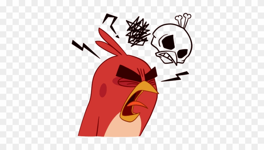 Angry Birds Red Png Angry Birds Stickers - Angry Birds Stickers #1058082