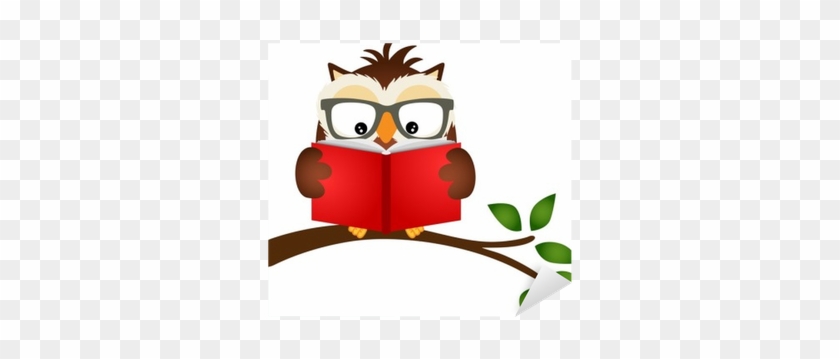 Owl Reading A Book Clipart #1058090