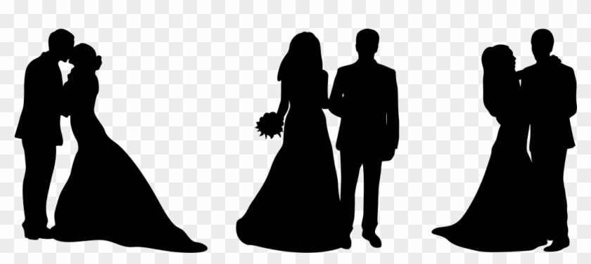 Wedding Cake Topper Bridegroom Silhouette - Buythrow Wedding Cake Topper Silhouette Groom And Bride #1058092