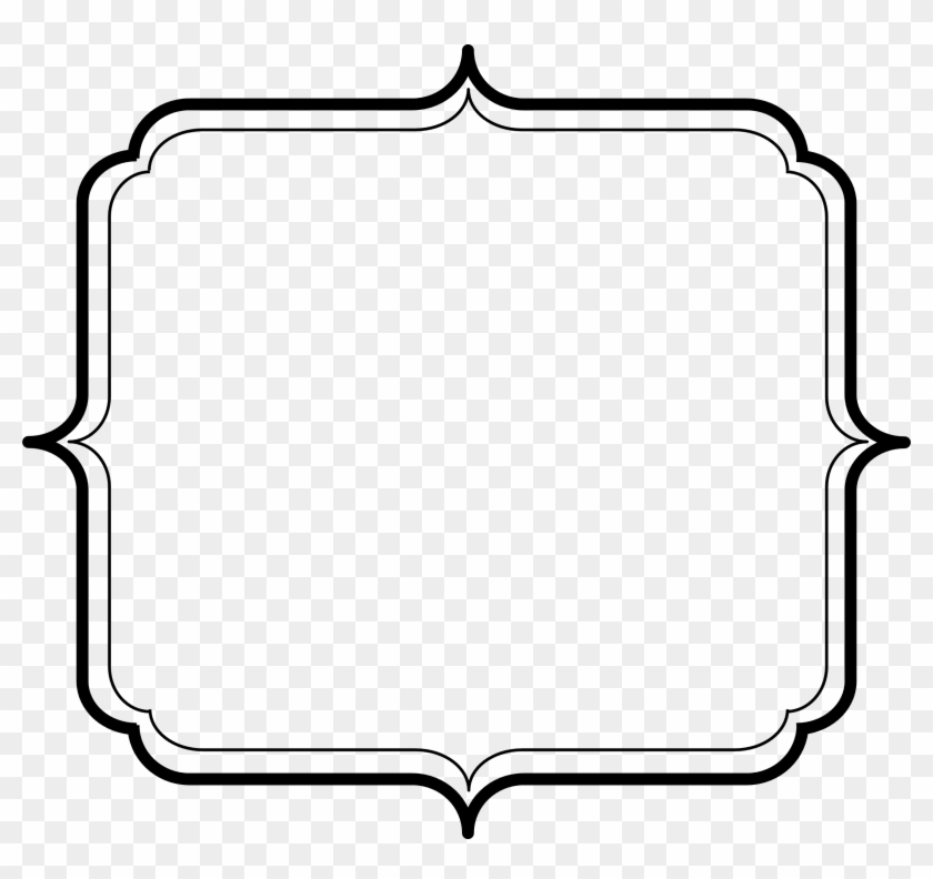 Black Picture Frame Border - Simple Border Png #1058140