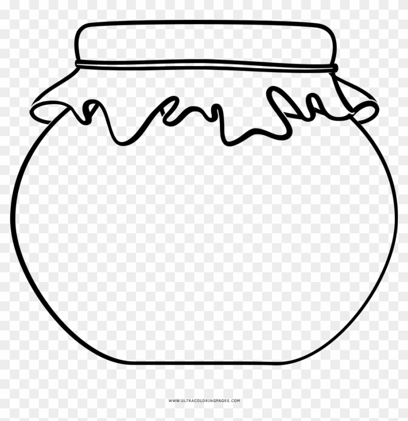 Jar Coloring Page - Imagenes De Tarros De Miel Para Colorear #1058279