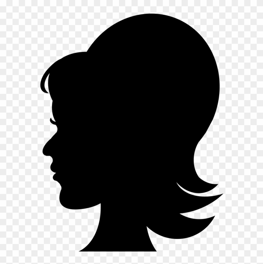 Free Woman Silhouette Clip Art Youngest Mother Clipart - Man With Hat Silhouette #1058333