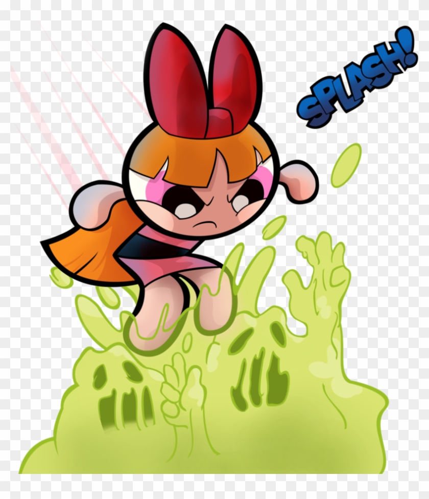 Blossom Vs Some Slimes By Waffengrunt - Buttercup Vs A Slime By Waffengrunt On Deviantart #1058402