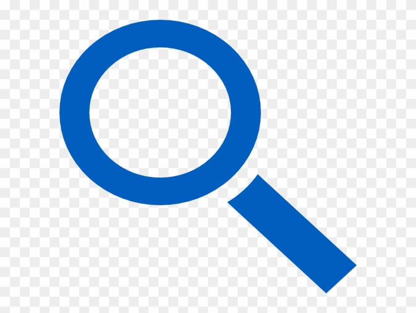 Magnifying Glass Vector Blue #1058437
