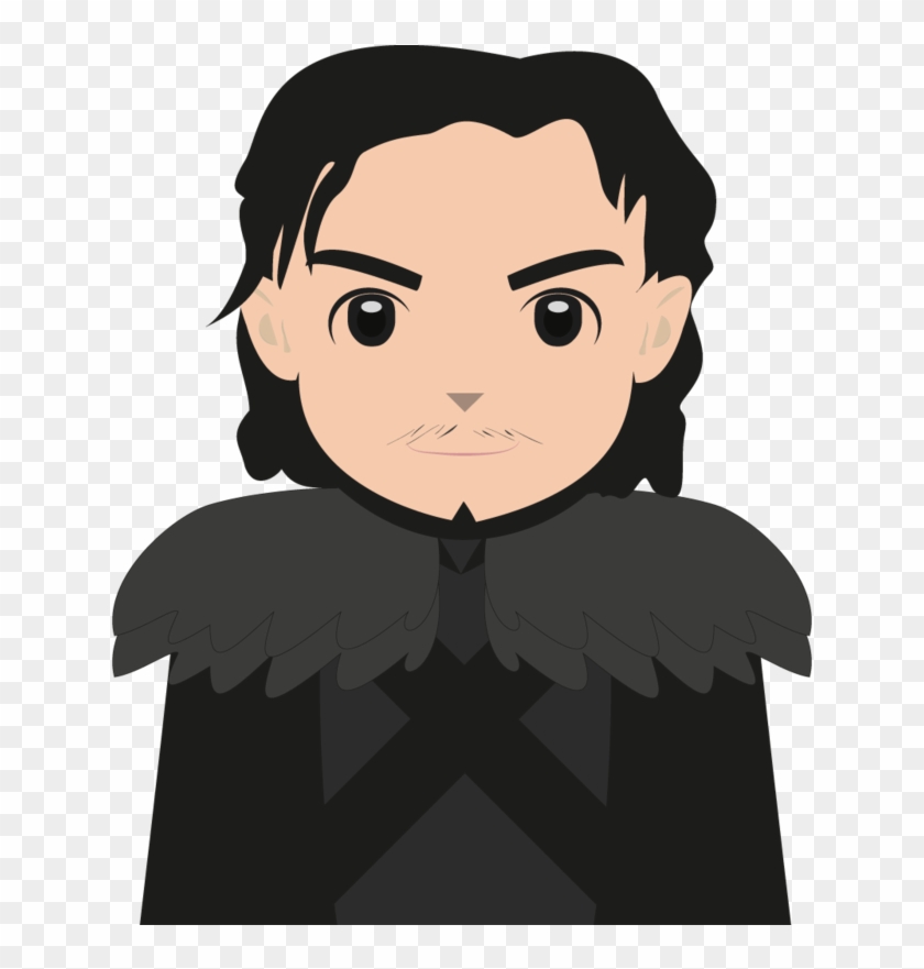 Jon Snow Cartoon By Namln - Jon Snow Vector Png #1058446