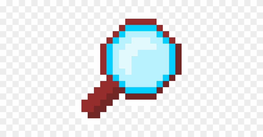 Magnifying Glass Pixel Art From The Science Pack Of - Minecraft Cake Pixel Art #1058456