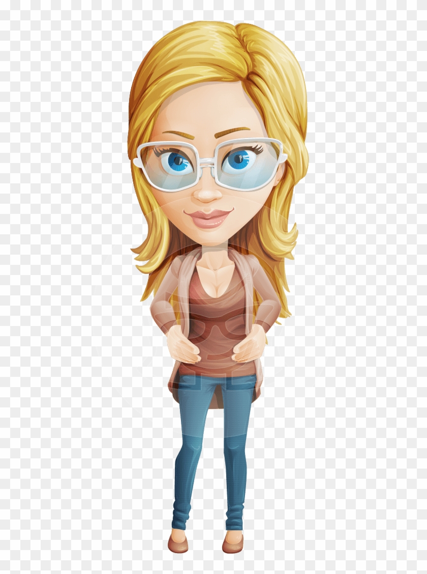 Attractive Business Woman Cartoon Character Set Ultimate - Female Cartoon Presentation #1058475