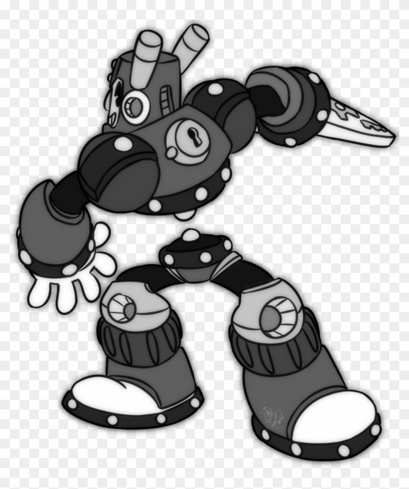 Rubberhose Butter Knife By Burntbeebs - Rubber Hose Cartoon Robots #1058487