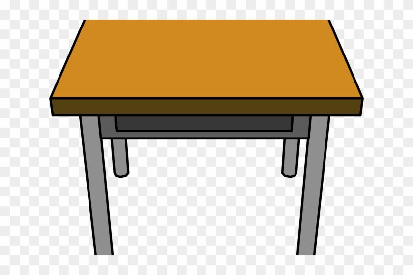 Desk School Cliparts - Table Clipart #1058874