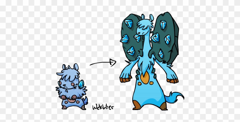Ice/fighting Polekit Evolves Into Polekrush At Level - Cartoon #1058926