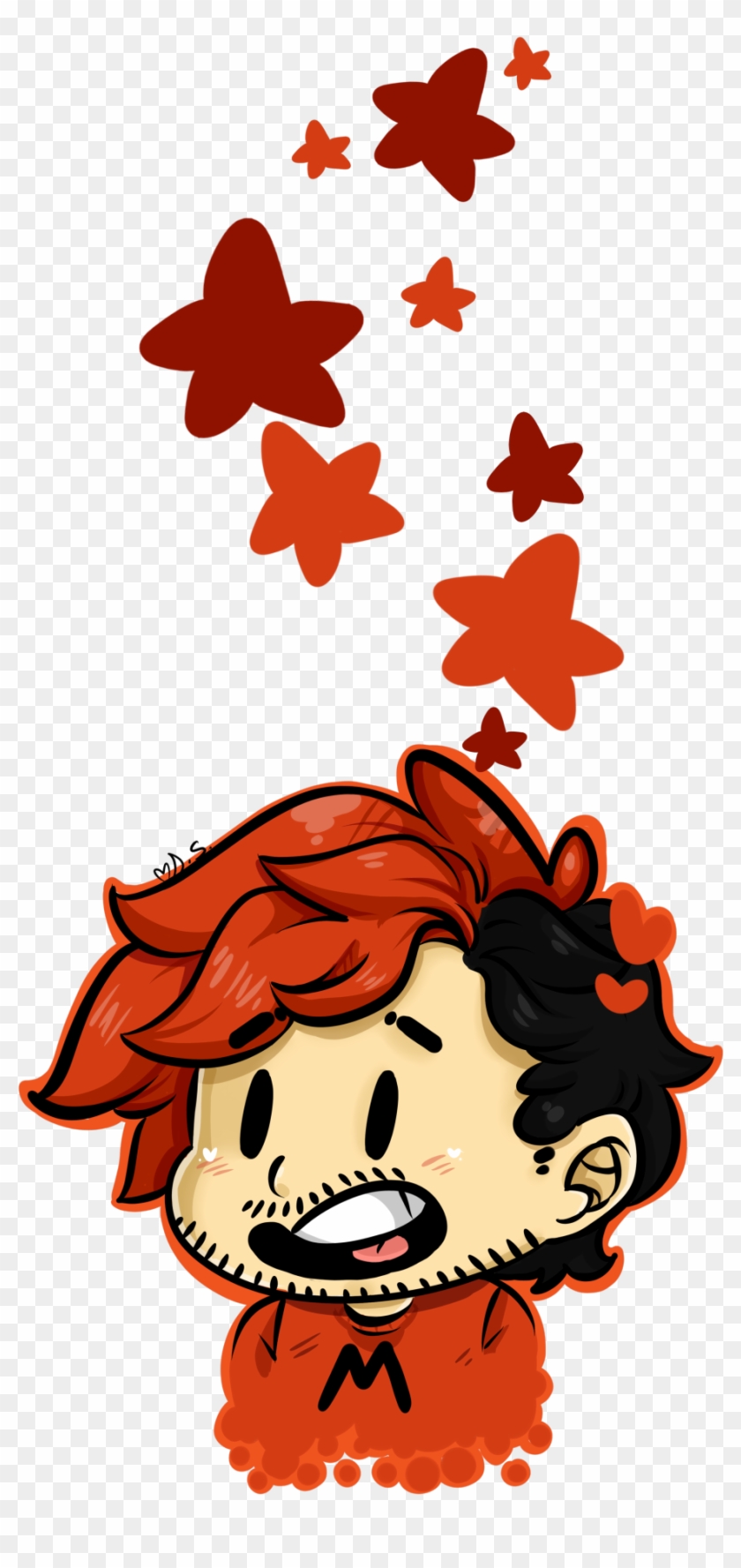 Red Stars Clipart - Markiplier Fan Art Kawaii #1059044