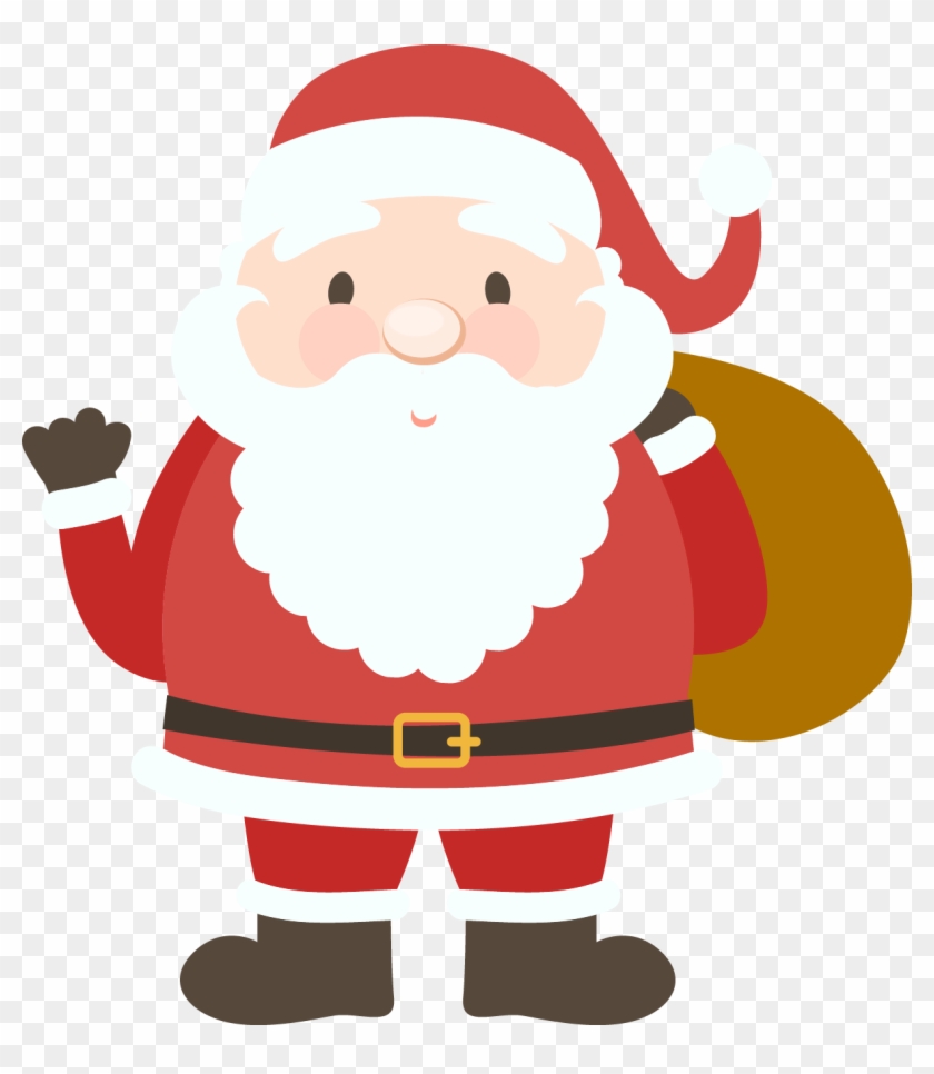 Santa Claus Clipart Basic - Merry Christmas Embroidery Design #1059061