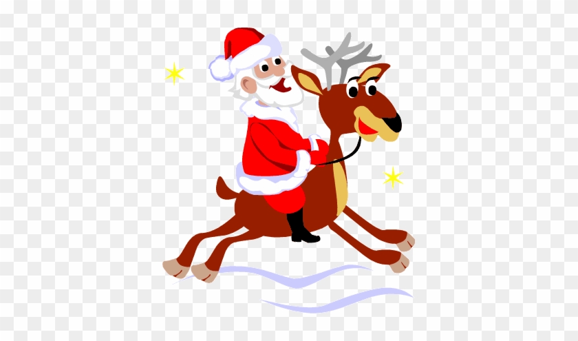Download Christmas Clip Art ~ Free Happy Holidays, - Santa Gif Transparent Background #1059157