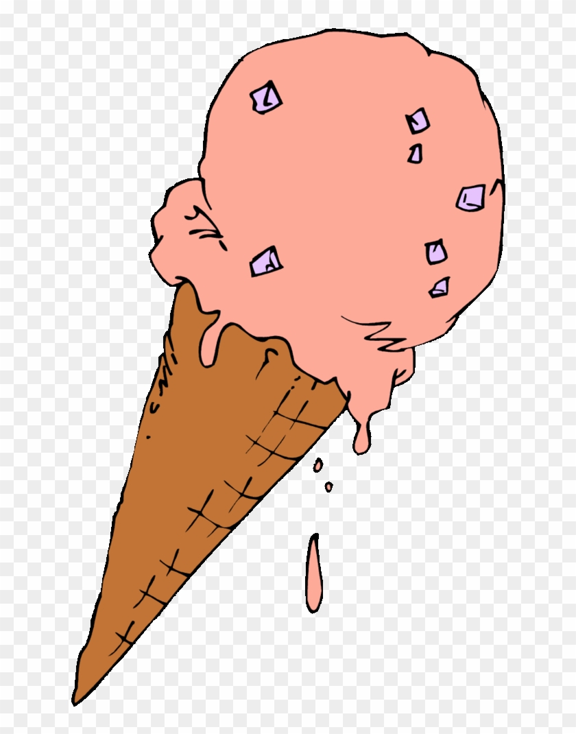 Dripping Ice Cream Cone #1059261