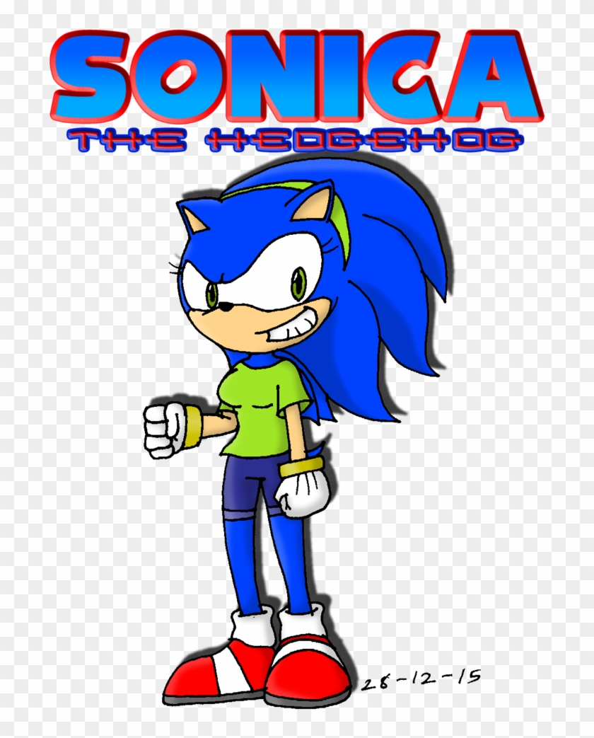 Sonica The Hedgehog By Tmntsam - Cartoon #1059276