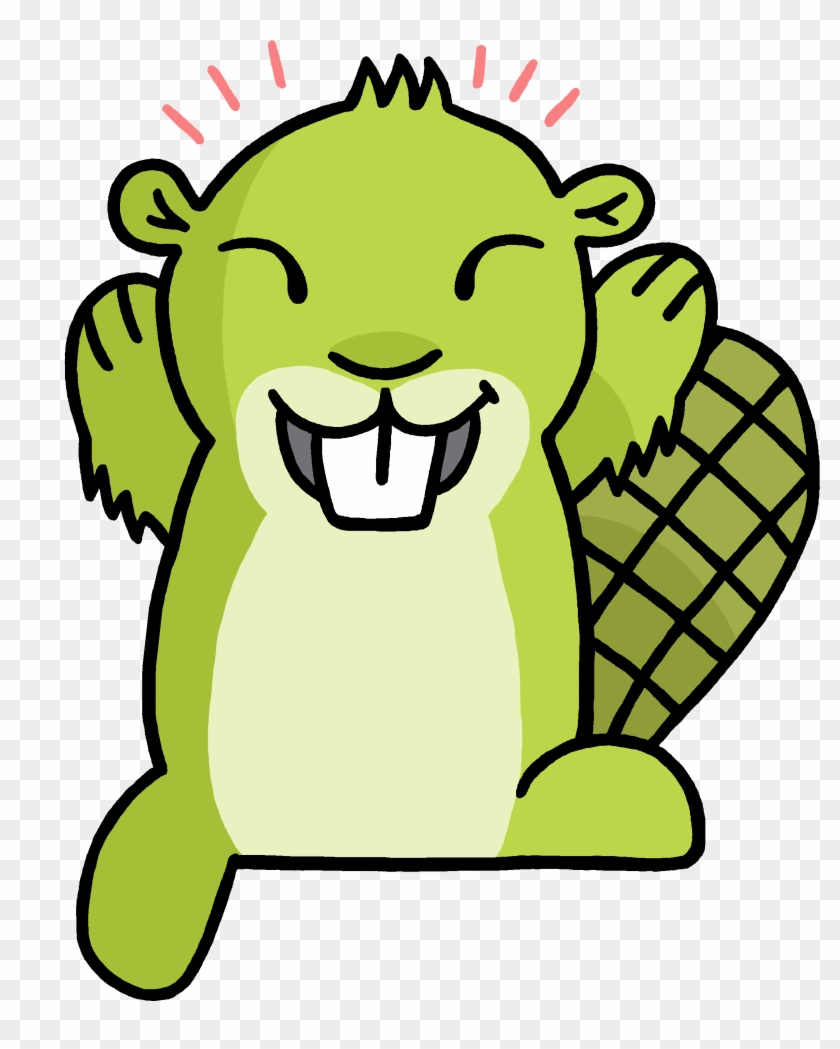 Happy Green Beaver Transparent Png - Adsy Transparent #1059323