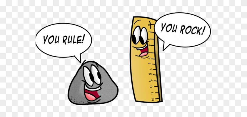 Rock Cartoon Clipart - Ruler Gifs #1059444