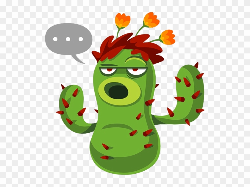 Pvzgw2-cactus Not Impressed - Cactus Plants Vs Zombies Gif #1059749