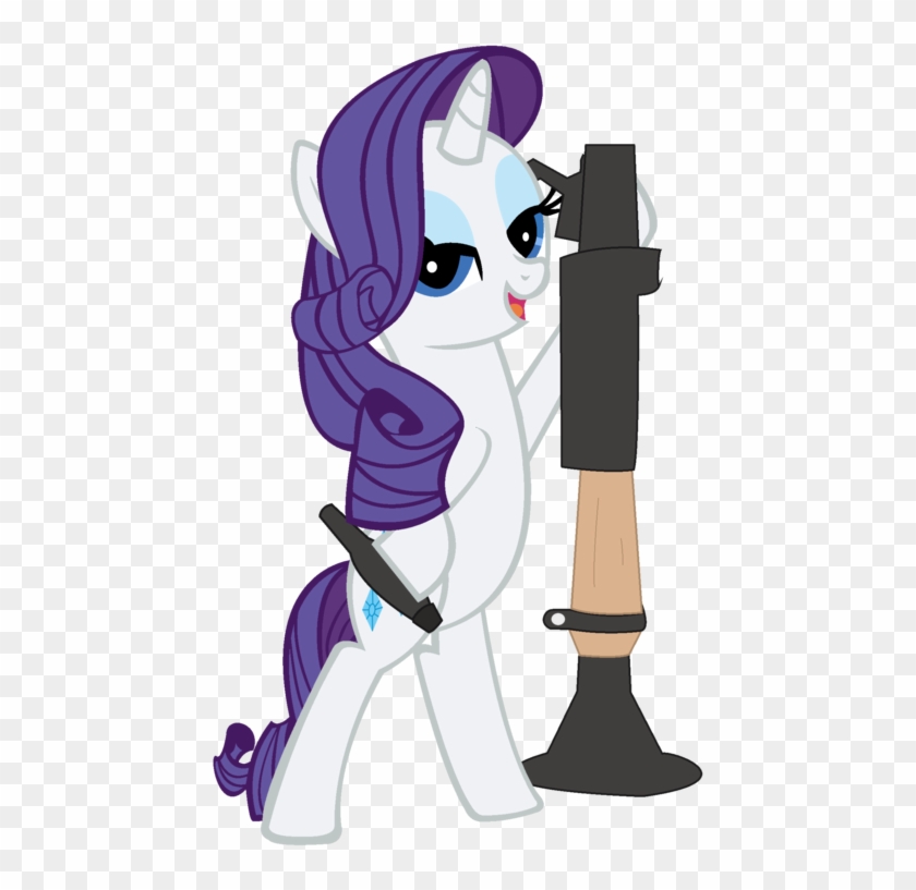 Pweanut, Rarity, Rocket Launcher, Safe, Soldier, Team - Cartoon #1059839