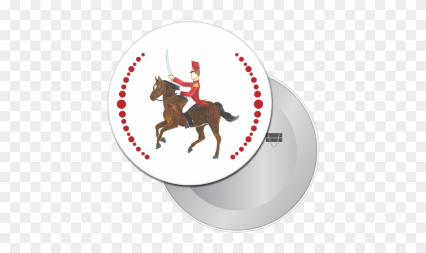 Sale Cavalry Soldier Button / Magnet - Eventing #1059850