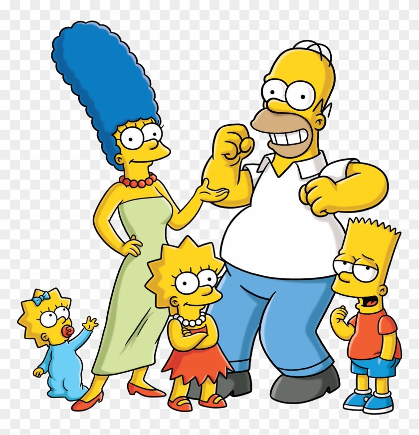 The Simpsons Is Among The Best Known Tv Series' Of - Homer Marge Bart Lisa Maggie #1059857
