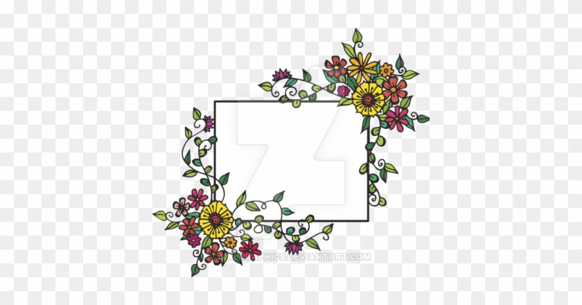 My Floral Doodle Frame 3 By Kalgraphics - Drawing #1059896