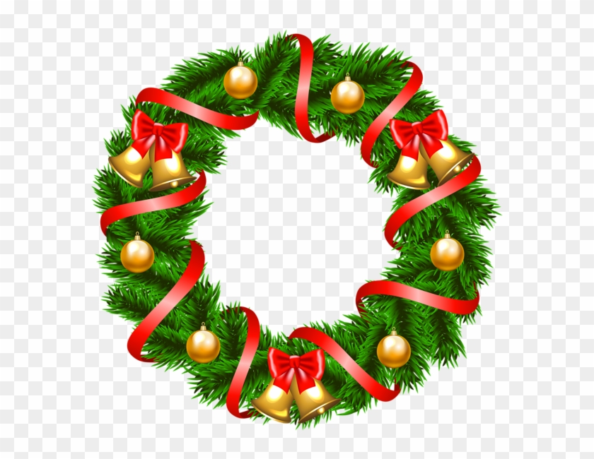 Christmas Wreath Png Clipart Image - Christmas Wreath Clip Art #1059924