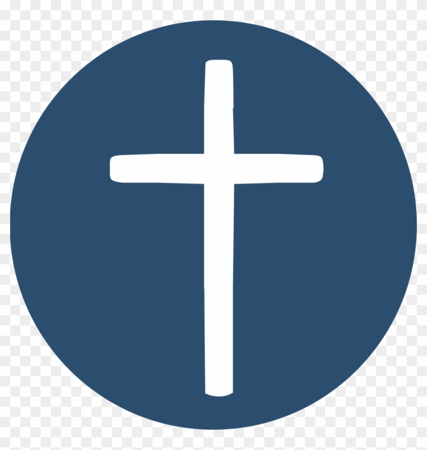 Blue Mission Initiative Cross Circle - Religious Cross In Circle #1060012