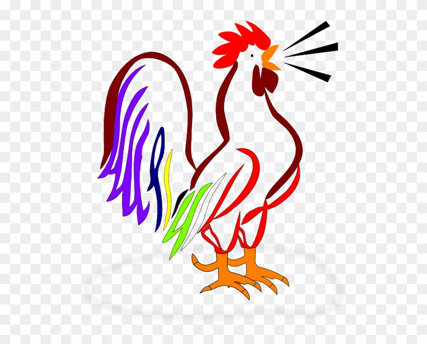 Rooster Emmaus Clip Art At Clker - Rooster Cartoon #1060066