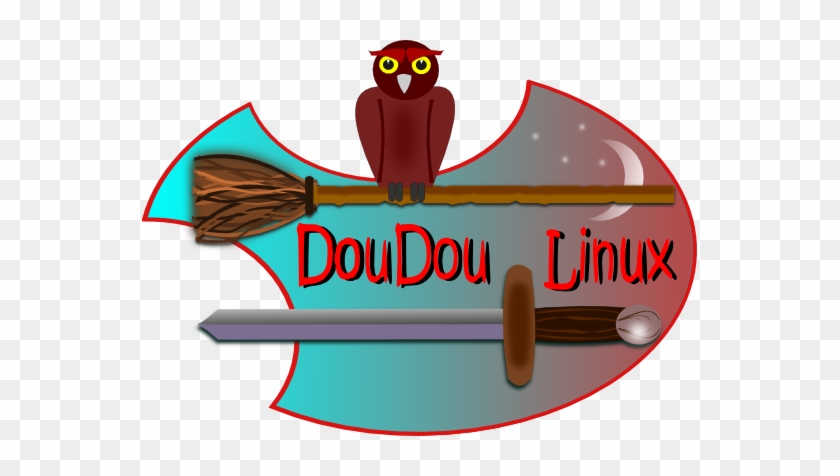 Geek Doudou Linux Doudoulinux Buho Black White Line - Owl #1060113