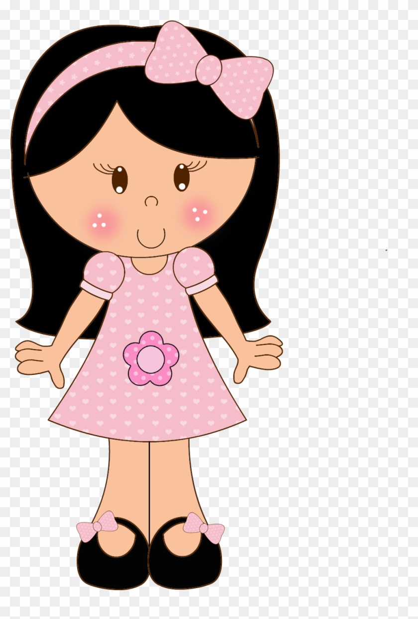 More Information - Little Girl With Black Hair Clipart #1060134