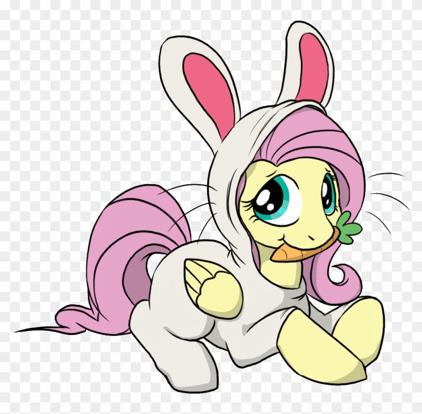 C0nker, Bunny Costume, Bunny Pajamas, Bunnyshy, Carrot, - My Little Pony Easter #1060211