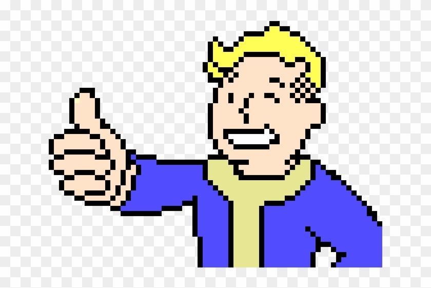 Pip Boy - Vault Boy Pixel Art #1060247