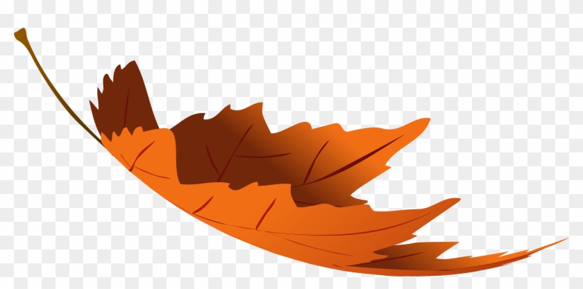 Falling Autumn Leaf Transparent Png Clip Art Image - Autumn Leaf Clipart Png #1060281