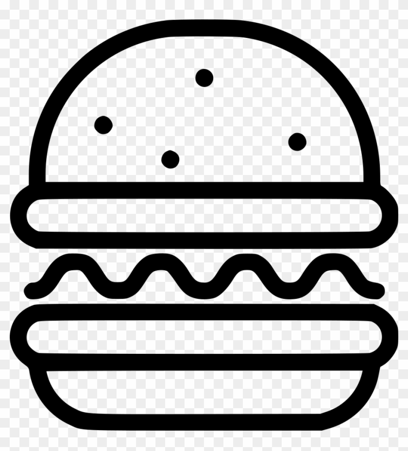 Burger Comments - Burger Icon White Png #1060295