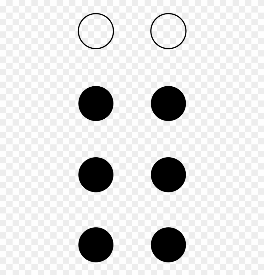 File - Braille8 Dots-253678 - Svg - 6 Of Clubs Card #1060330