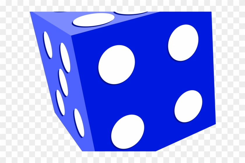 Dice Clipart Blue Dice - Cooles Blau 3d Die Spiel-stück Grußkarte #1060455