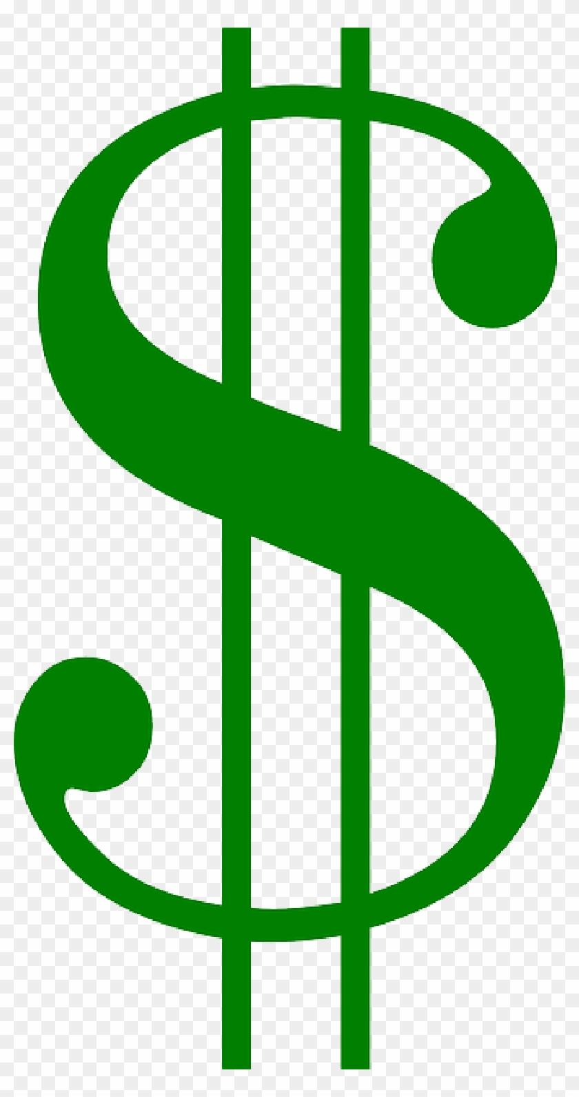 Green, Symbol, Signs, Money, Free, Dollar - Dollar Sign Clip Art #1060456