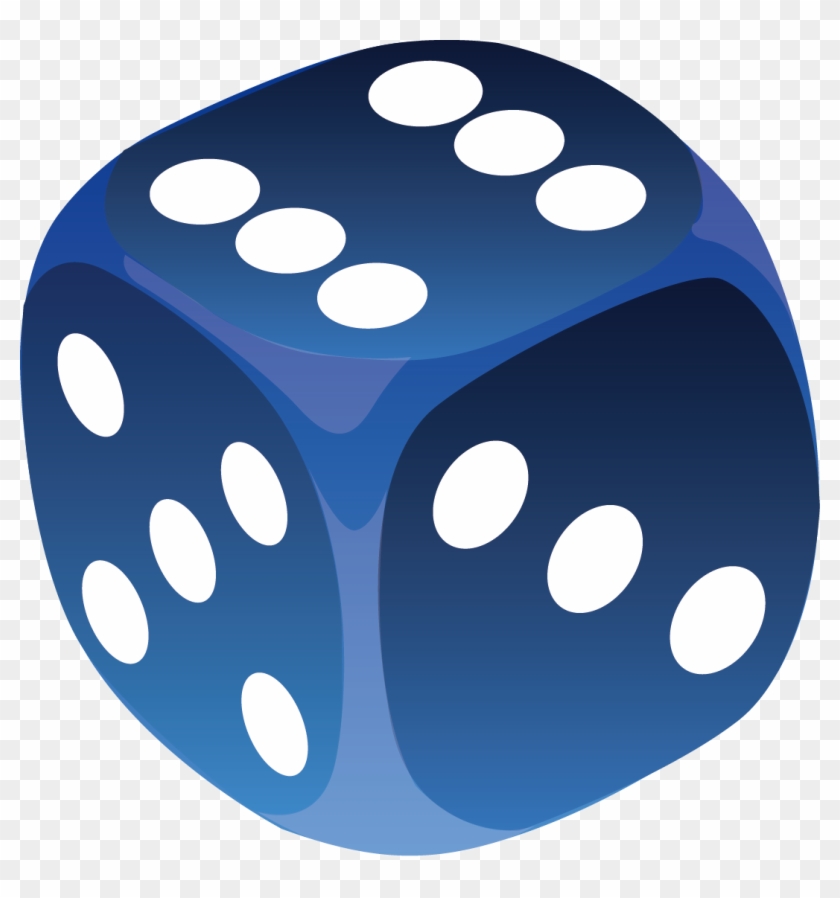 Dice Png - Blue Dice Clipart #1060458