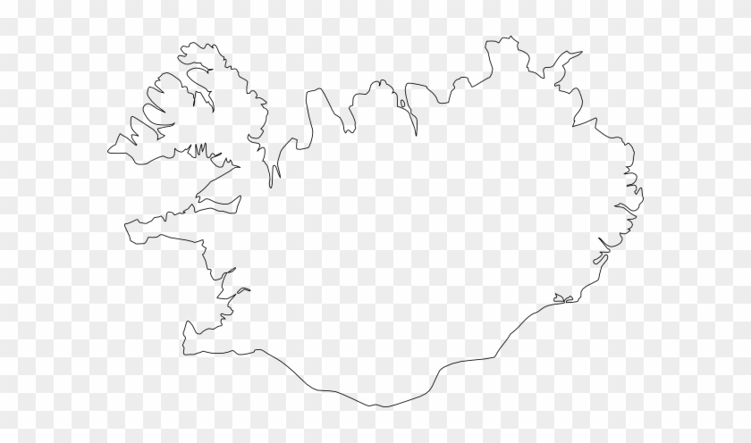 Outline Map Of Iceland #1060504