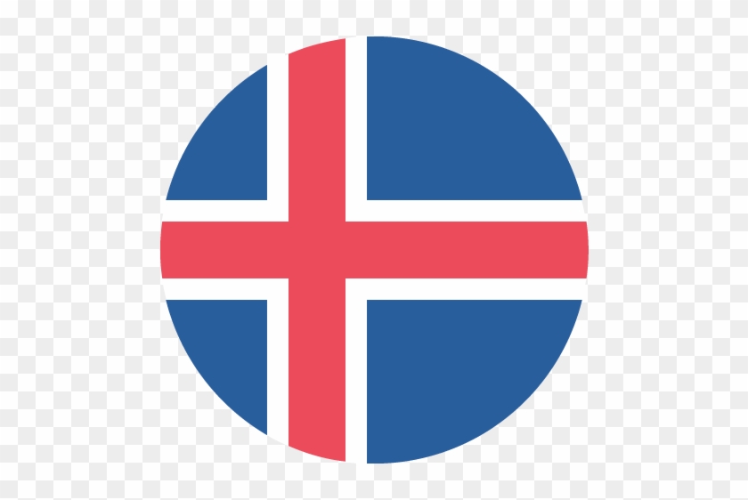 Iceland Flag Vector Emoji Icon - Flag Of Iceland #1060526
