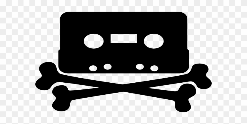 How To Set Use Cassette With Crossed Bones Svg Vector - Home Taping Is Killing Music #1060545